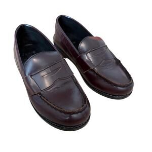 Janie And Jack Toddler Brown Loafers Size 11.5 Classic Penny Loafer Leather